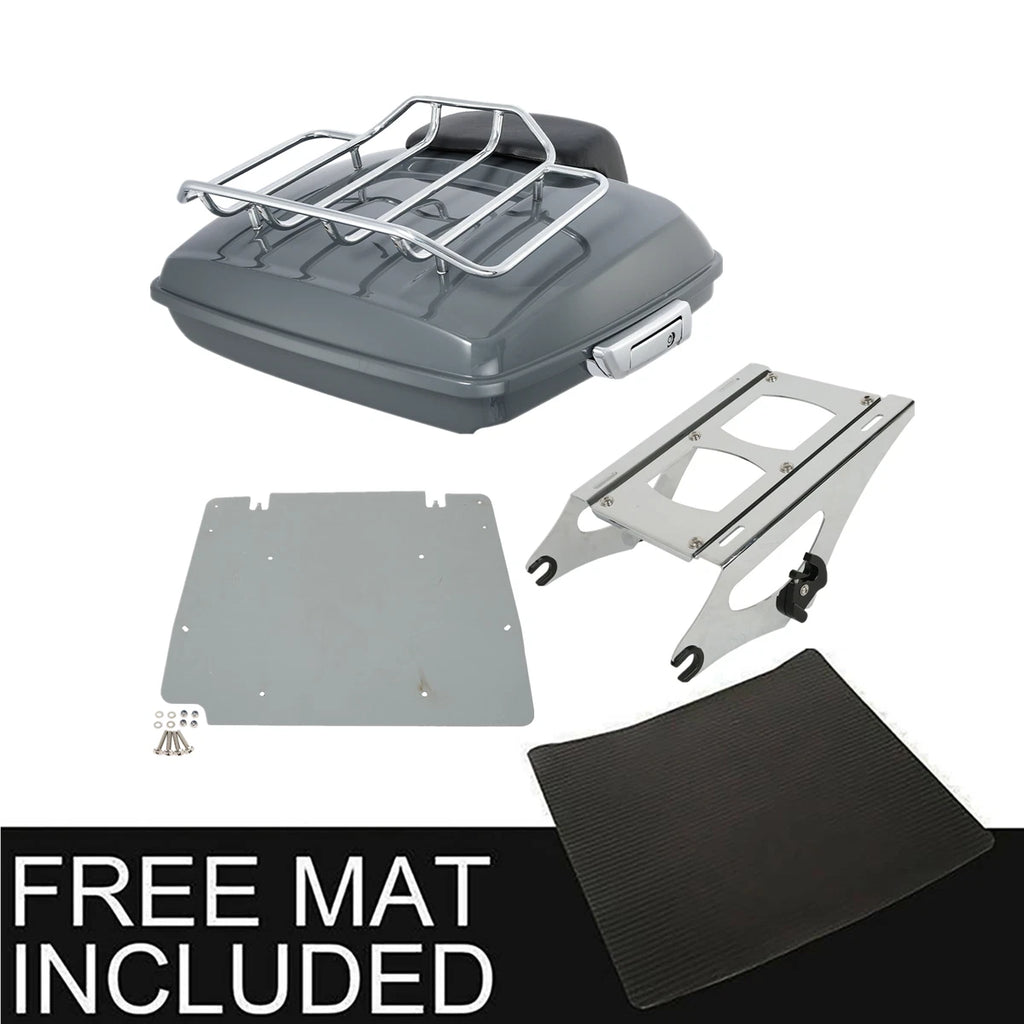Razor Trunk Rack Base Plate for Harley Touring Electra Glide (2014–2026) Gunship Gray