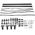 Set of 2 Universal Roof Rack Cross Bars with 3 Mounting Clamps for Most Cars/SUVs