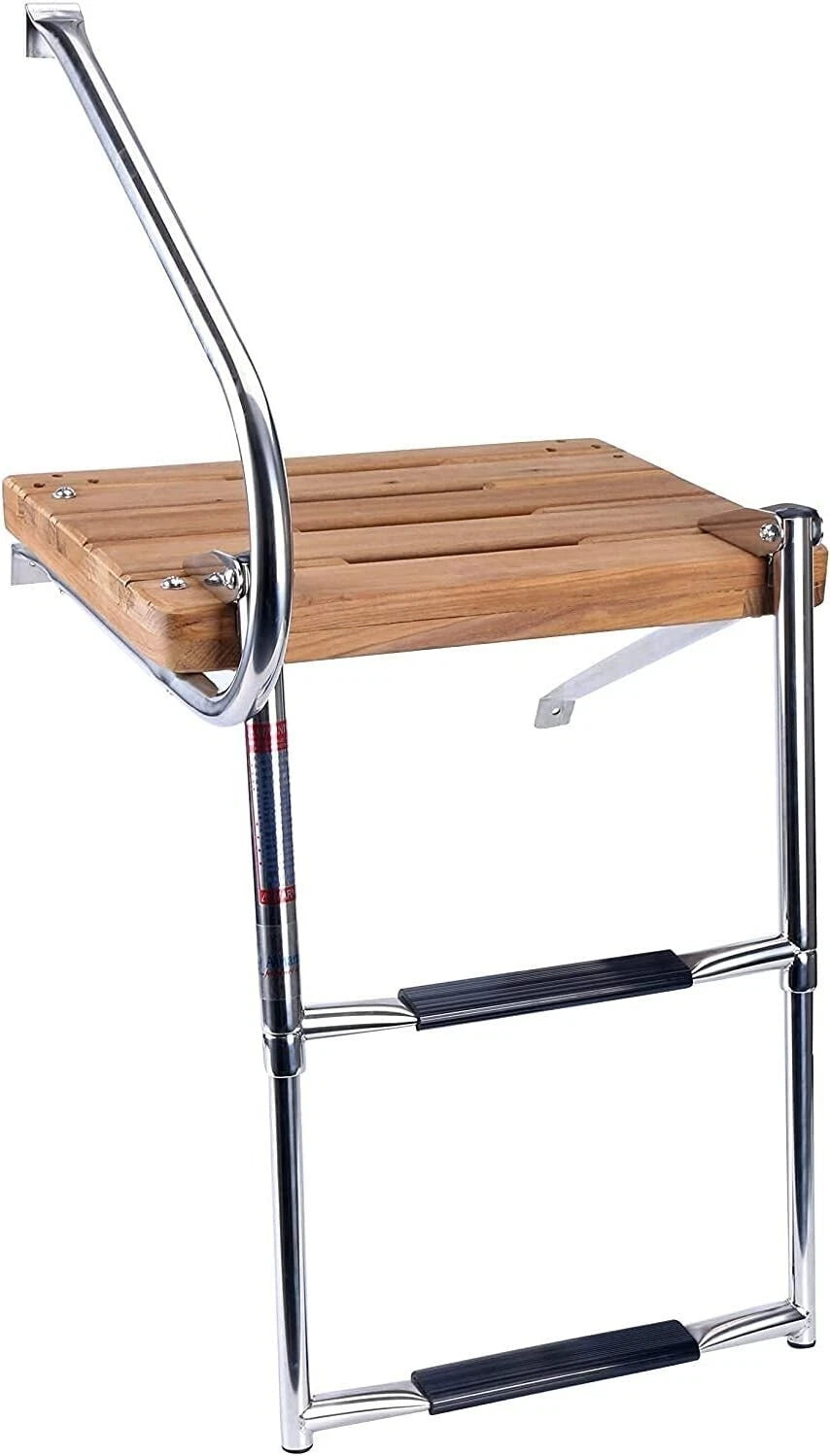 2 Steps Stainless Steel Folding Boat Ladder for Out-Board Swim Platform