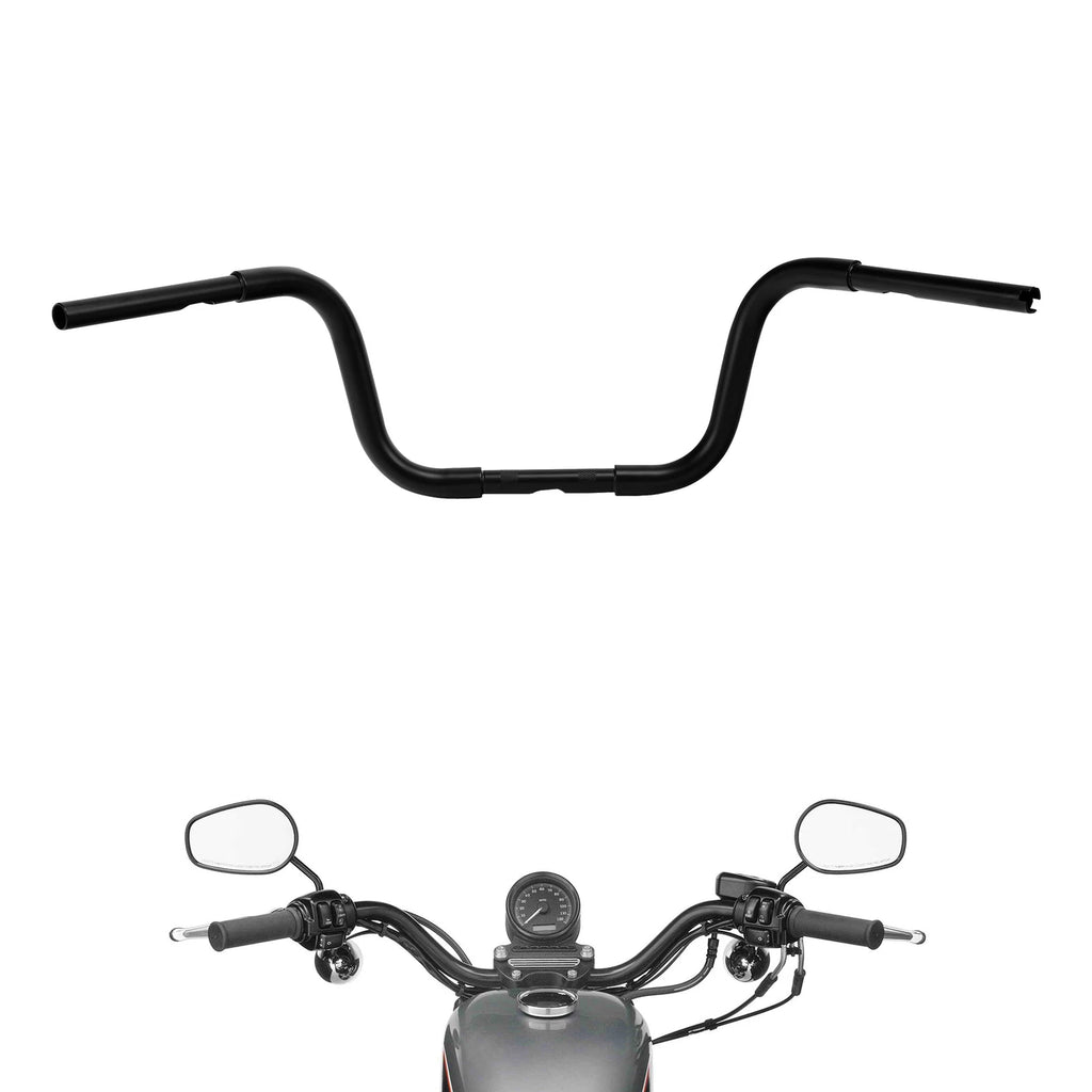 10" Rise Ape Hanger Handlebar for Harley Sportster XL883 1200 Dyna (2004–2023)