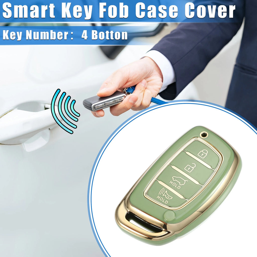 Set of 4 TPU Key Fob Covers for Hyundai Elantra (2017–2020)