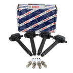 Set of 4 Ignition Coils & 4 Iridium Spark Plugs for 2.4L L4