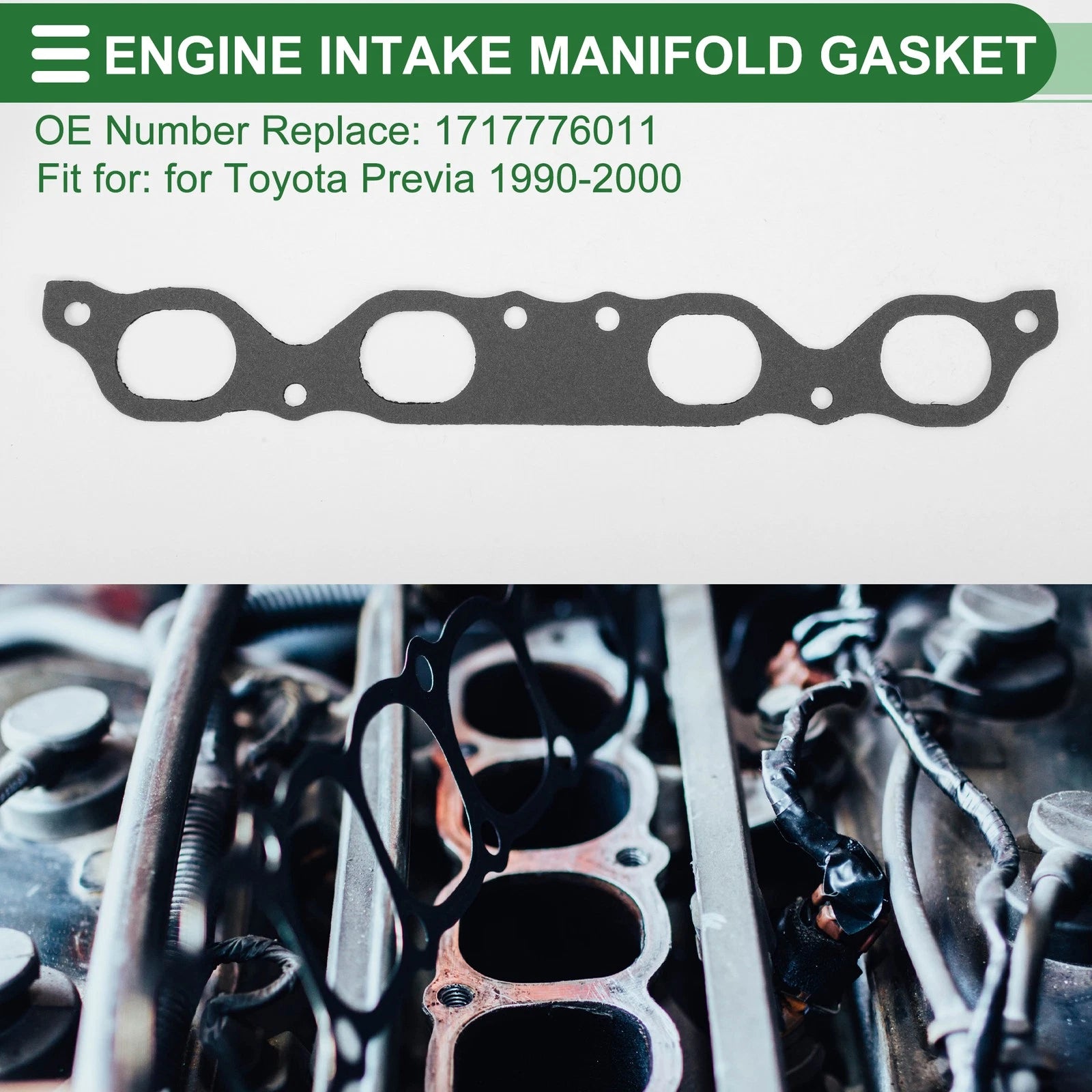 Engine Intake Manifold Gasket for Toyota Previa (1990–2000) No. 17177-76011