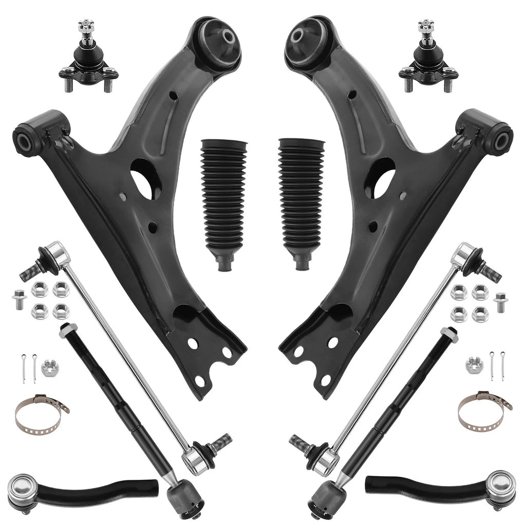 Suspension Kit with Front Struts, Control Arms, Sway Bar for Toyota Corolla (2003–2008)