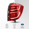 Halogen Tail Light Brake Lamp Right Passenger for Chevy Equinox (2016–2017)