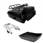 Chopped Trunk Backrest Mount Rack for Harley Road Street Glide (2009–2013)