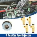 Set of 4 Fuel Injector Nozzles for Ford Escort, Mercury Tracer (1998)