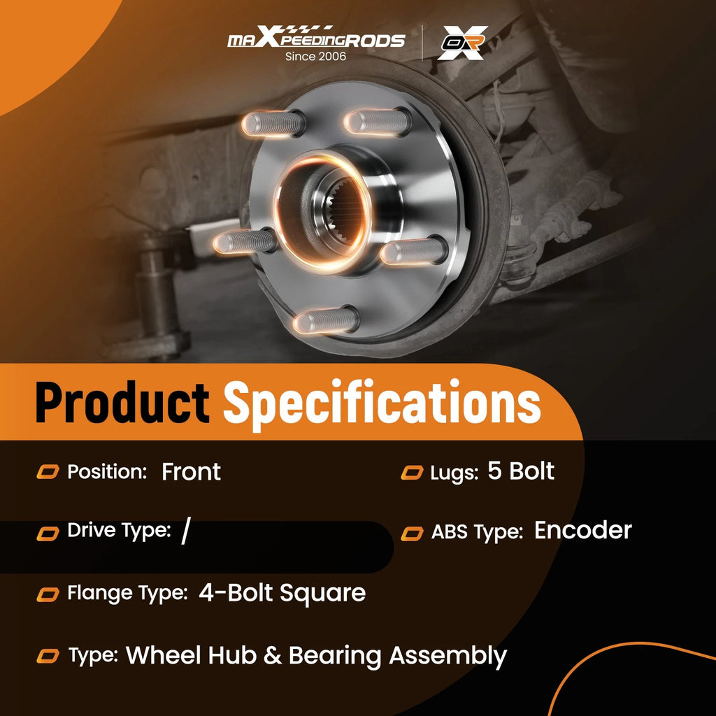 ABS Wheel Hub Bearing Set for Nissan Maxima Quest (2009–2019) WE60603