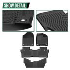 3D Molded TPE Floor Mats for Honda Pilot (2016–2022) All Weather Liners