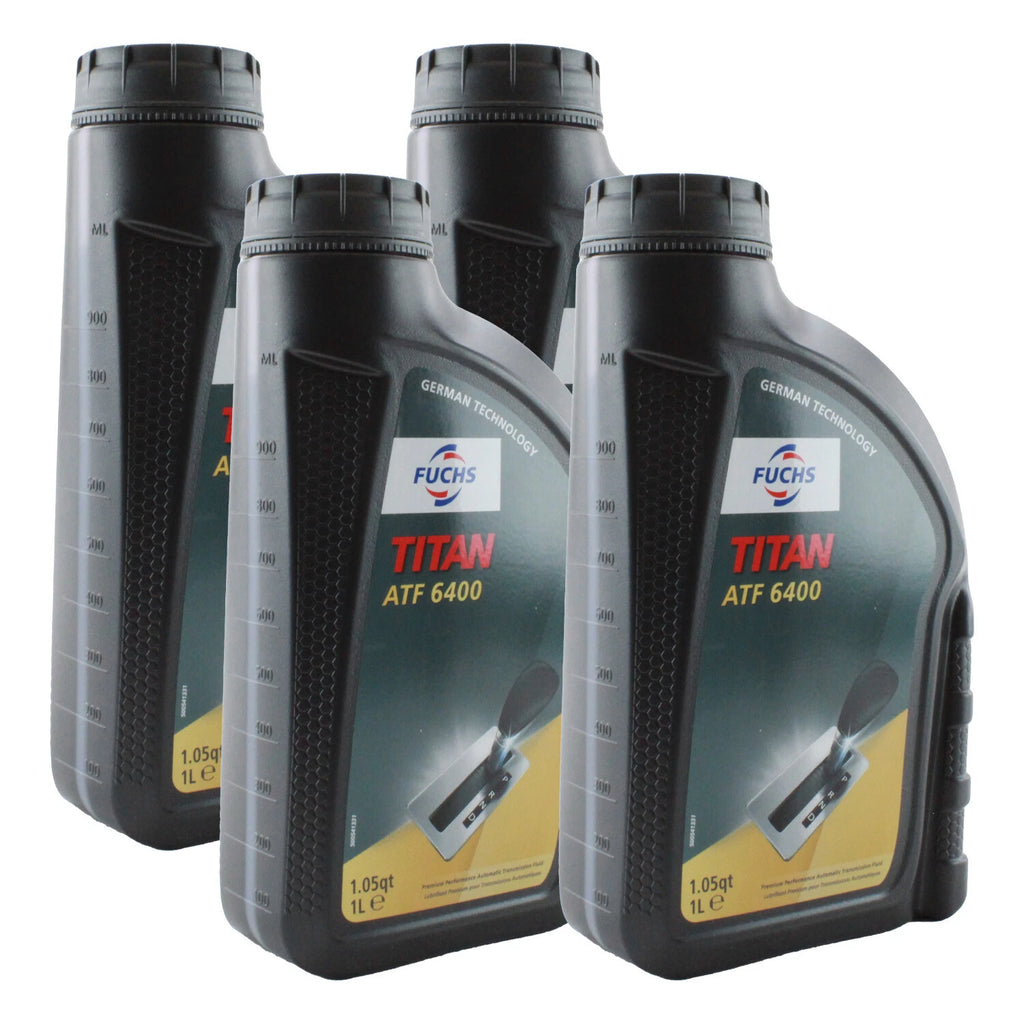 Set of 4 Fuchs TITAN ATF 6400 Transmission Fluid 1L for Acura BMW Ford VW