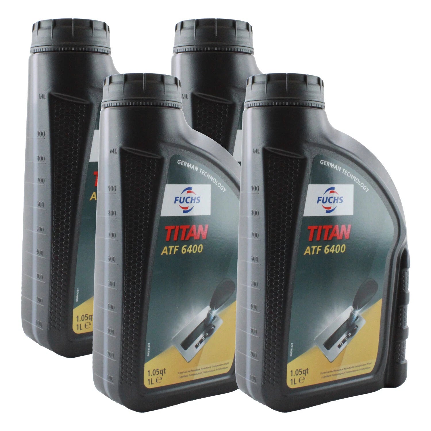 Set of 4 Fuchs TITAN ATF 6400 Transmission Fluid 1L for Acura BMW Ford VW