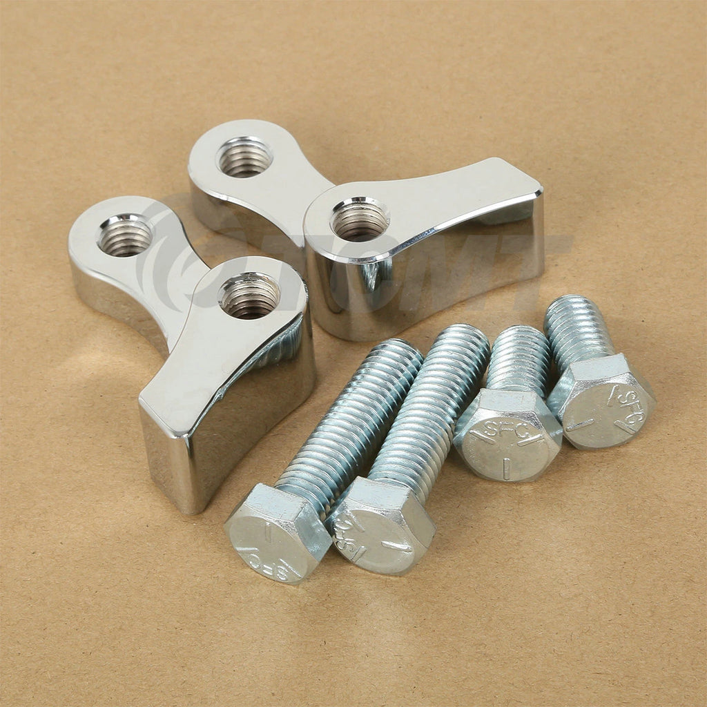 Chrome 1" Adjustable Lowering Kit for Harley Dyna Super, Wide Glide (1995–2005)