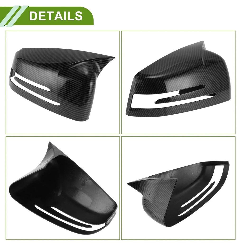 Mirror Cover Cap Replacement Black for Mercedes-Benz A-Class W176 (2012-2017)