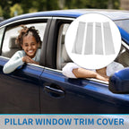 Set of 4 Door Pillar Window Trim for Toyota Tundra (2022–2023) Chrome