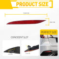 2X Rear Bumper Reflector Light Case for Tesla Model X (2016–2023) 1034342-00-C V