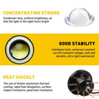 2X 3.5 Inch Round LED Fog Driving Light Spot Lamp for