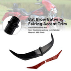 Bat Brow Batwing Fairing Accent Trim for Electra Glide, Street Glide, Trike (1996–2013)