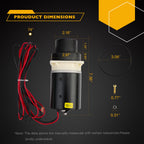 Macerator Pump Motor for Jabsco Marine Toilet (12V)