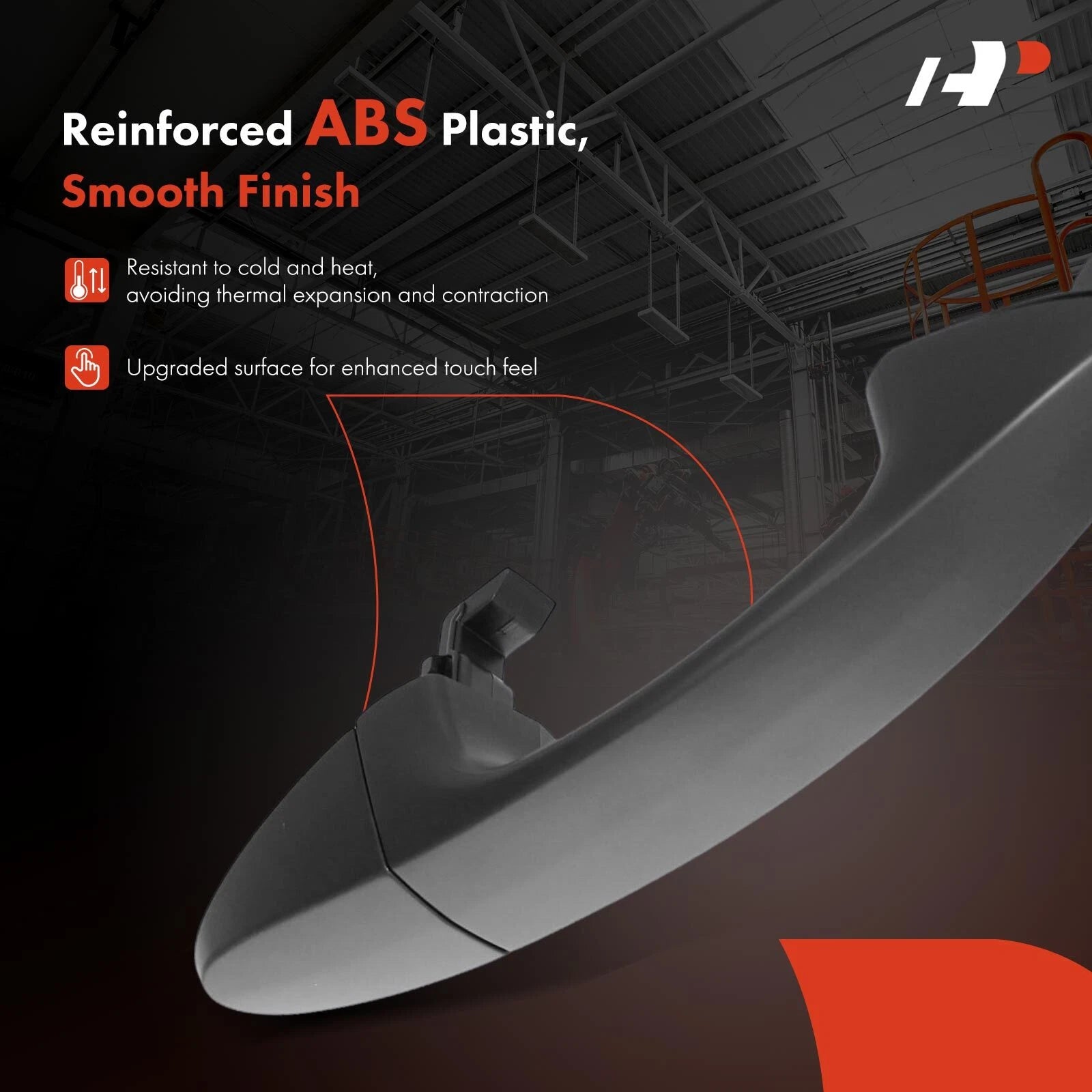 Rear Left or Right Black Exterior Door Handle for Ford Fiesta (2011–2019)
