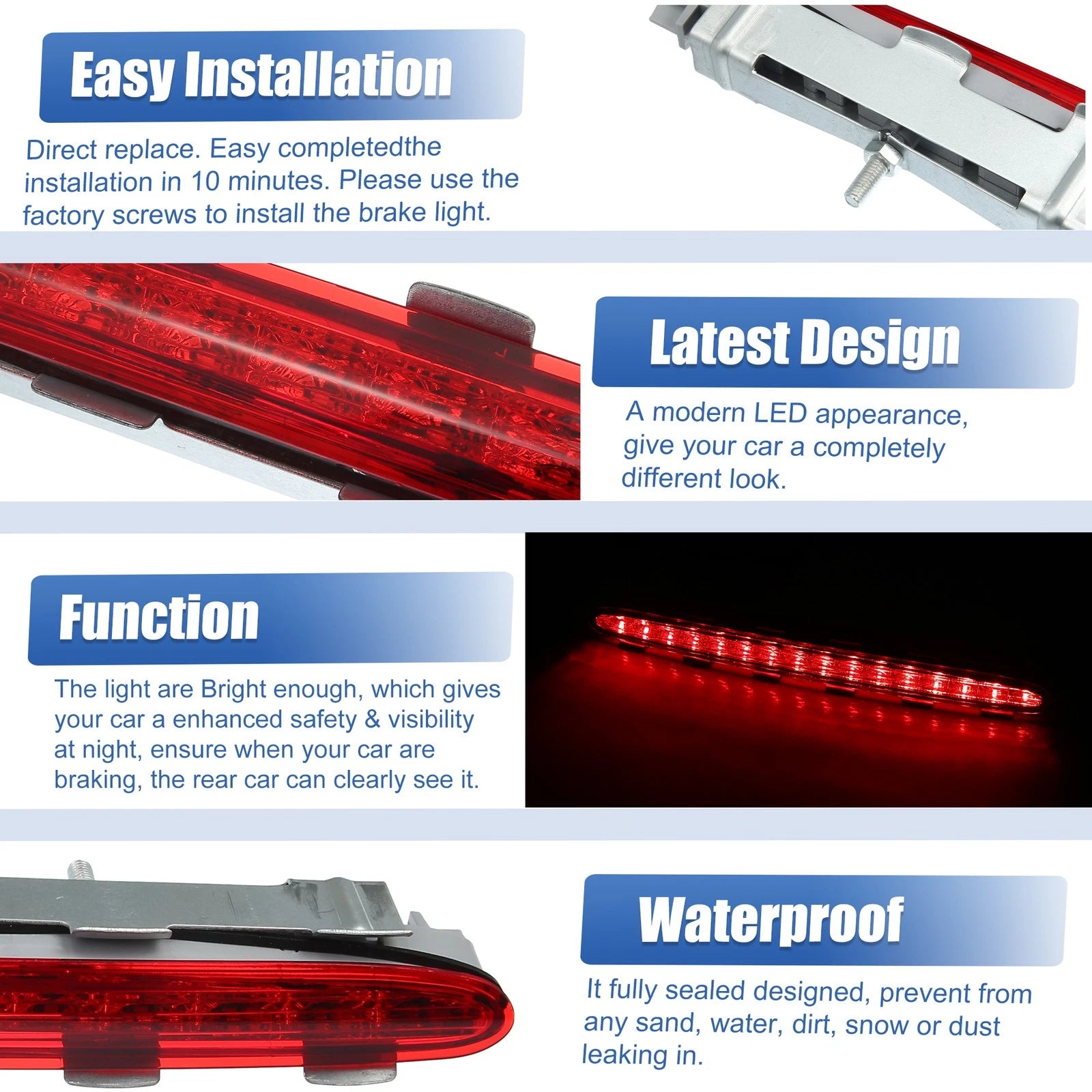 Third Rear Brake Stop Light A2098200156 for Mercedes-Benz CLK 