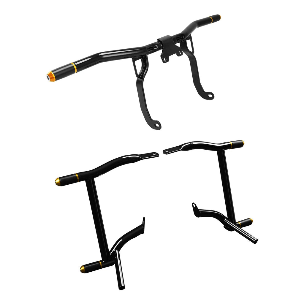 Rear Saddlebag Support Guards & Engine Crash Bar for Harley Touring (2014–2023)