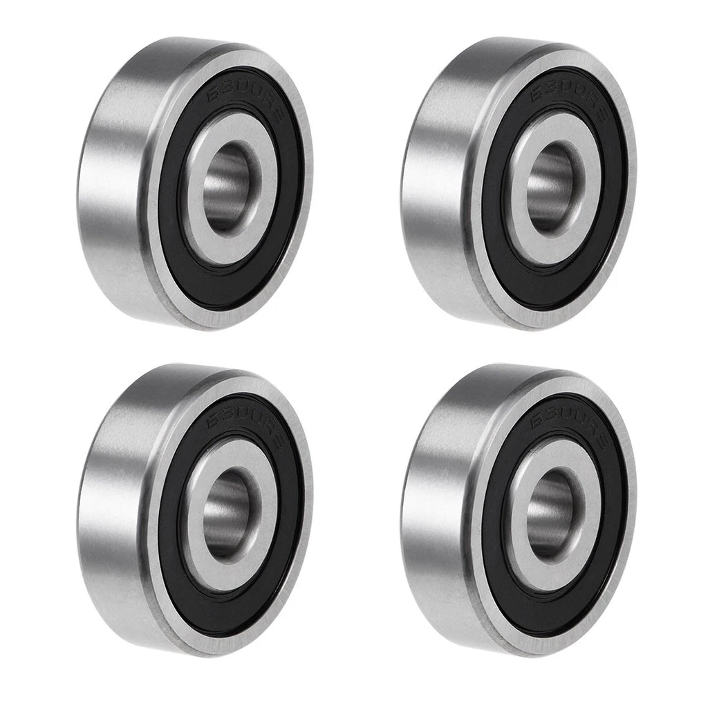 Set of 4 Deep Groove Ball Bearings 6300-2RS for Various Models (10x35x11mm)