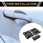 Set of 4 Exterior Door Handle Covers for Ford F-150 (2004–2014) Black