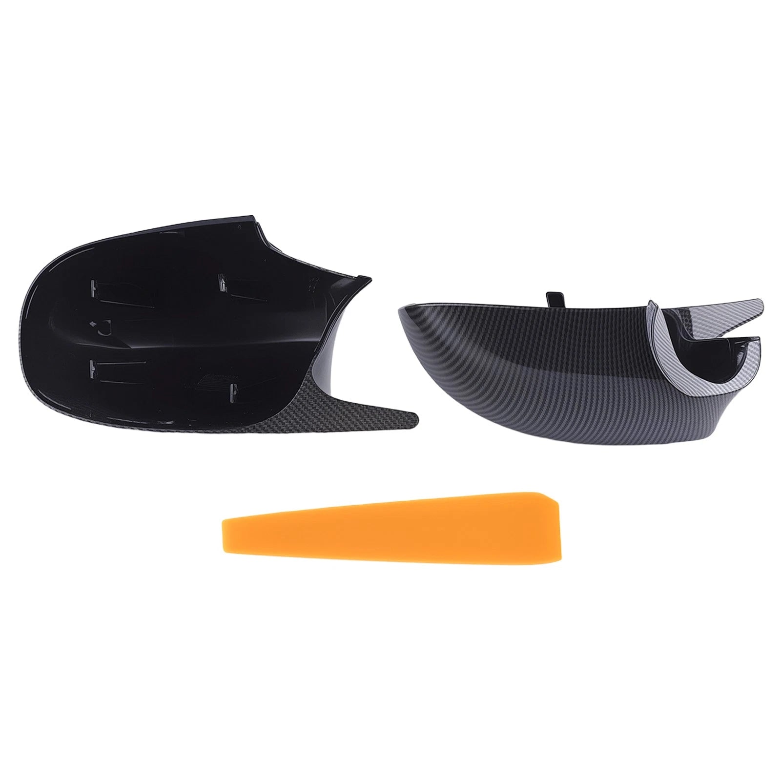Carbon Style Side Mirror Cover Caps for BMW E90 E91 E92 E93 (2008-2013)