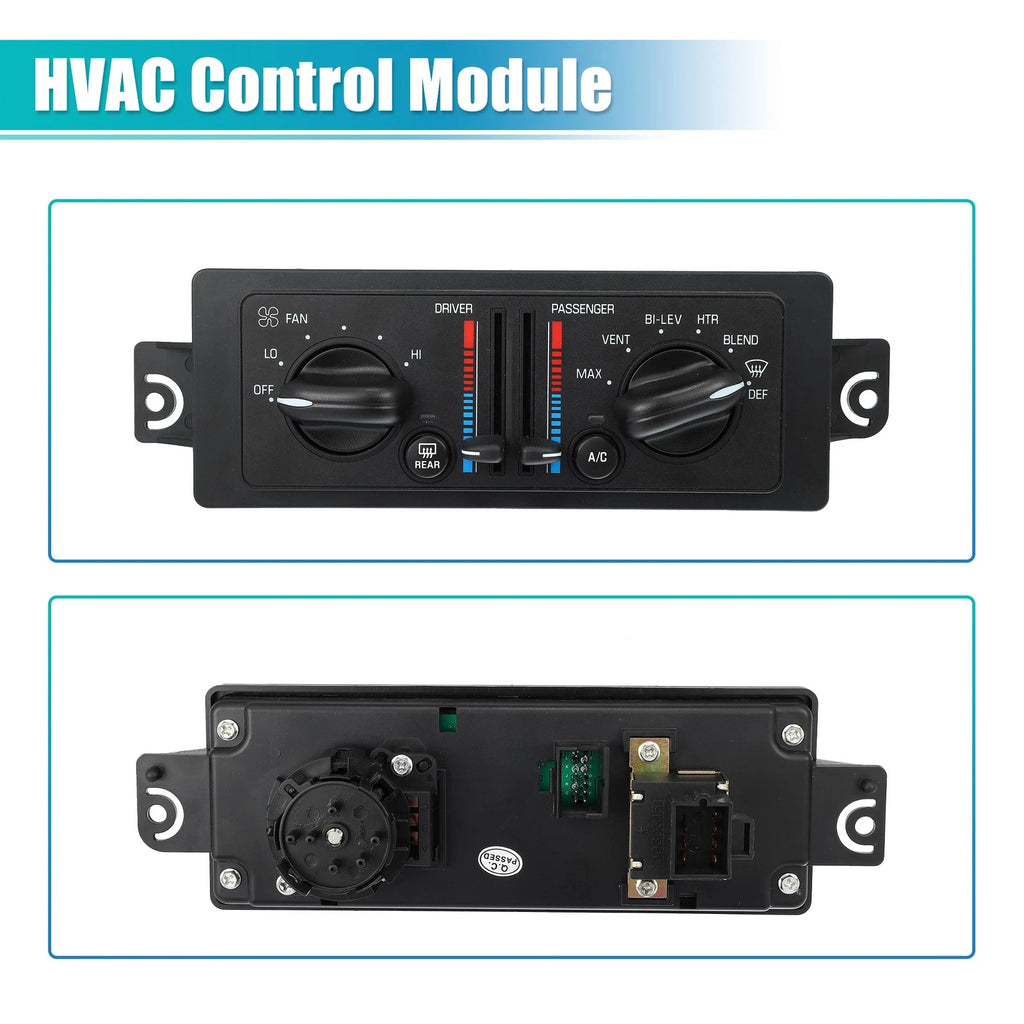 Climate Control Switch Panel for Buick (10308120, 1572734)
