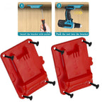 2X Red Plastic Drill Battery Holder for Milwaukee 48-11-1862