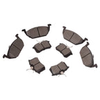 Set of 8 Ceramic Brake Pads for VW Beetle Golf Jetta