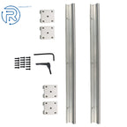 2Pcs SBR12-400mm Linear Shaft Rail with 4 SBR12UU Bearings for