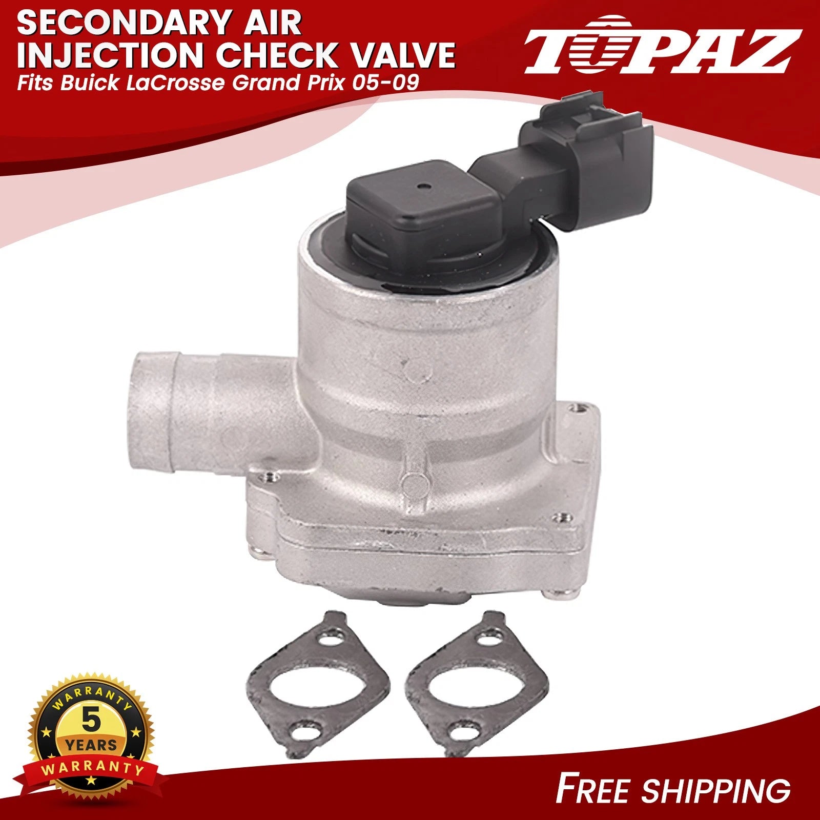 Secondary Air Injection Check Valve for Buick LaCrosse Grand Prix (2005–2009)
