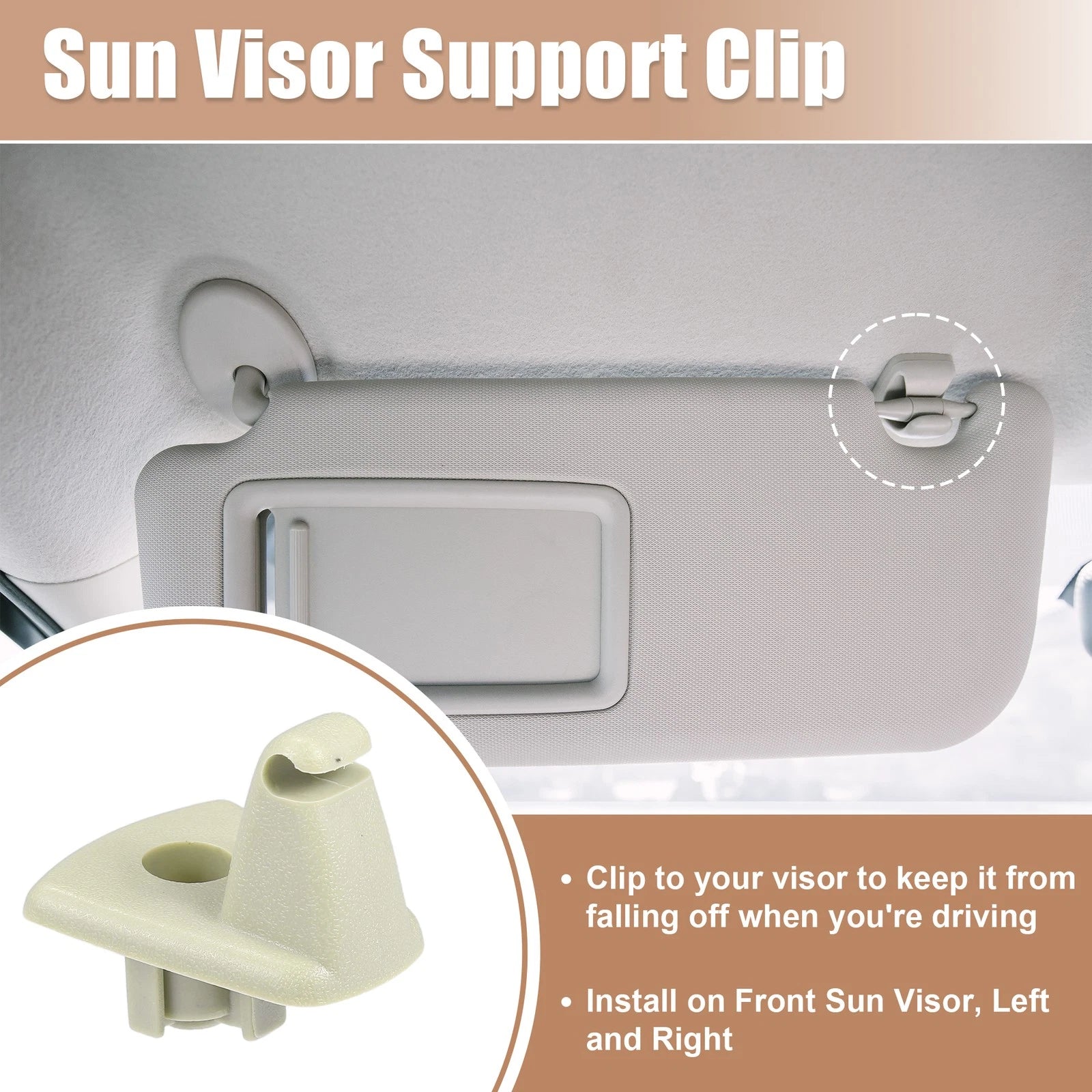 2pcs Sun Visor Support Clip No.1EJ51BD1AA for Chrysler 300 (2005–2010)