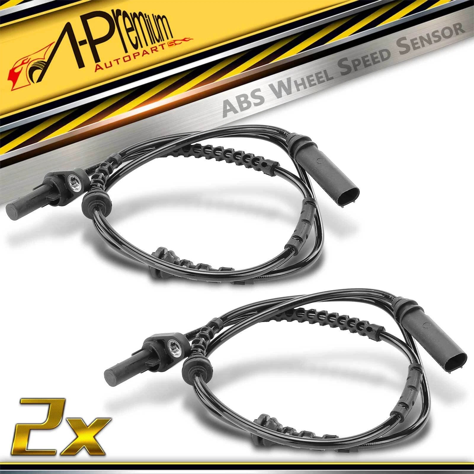 2X Front ABS Wheel Speed Sensors for BMW 535i GT (2009–2012)