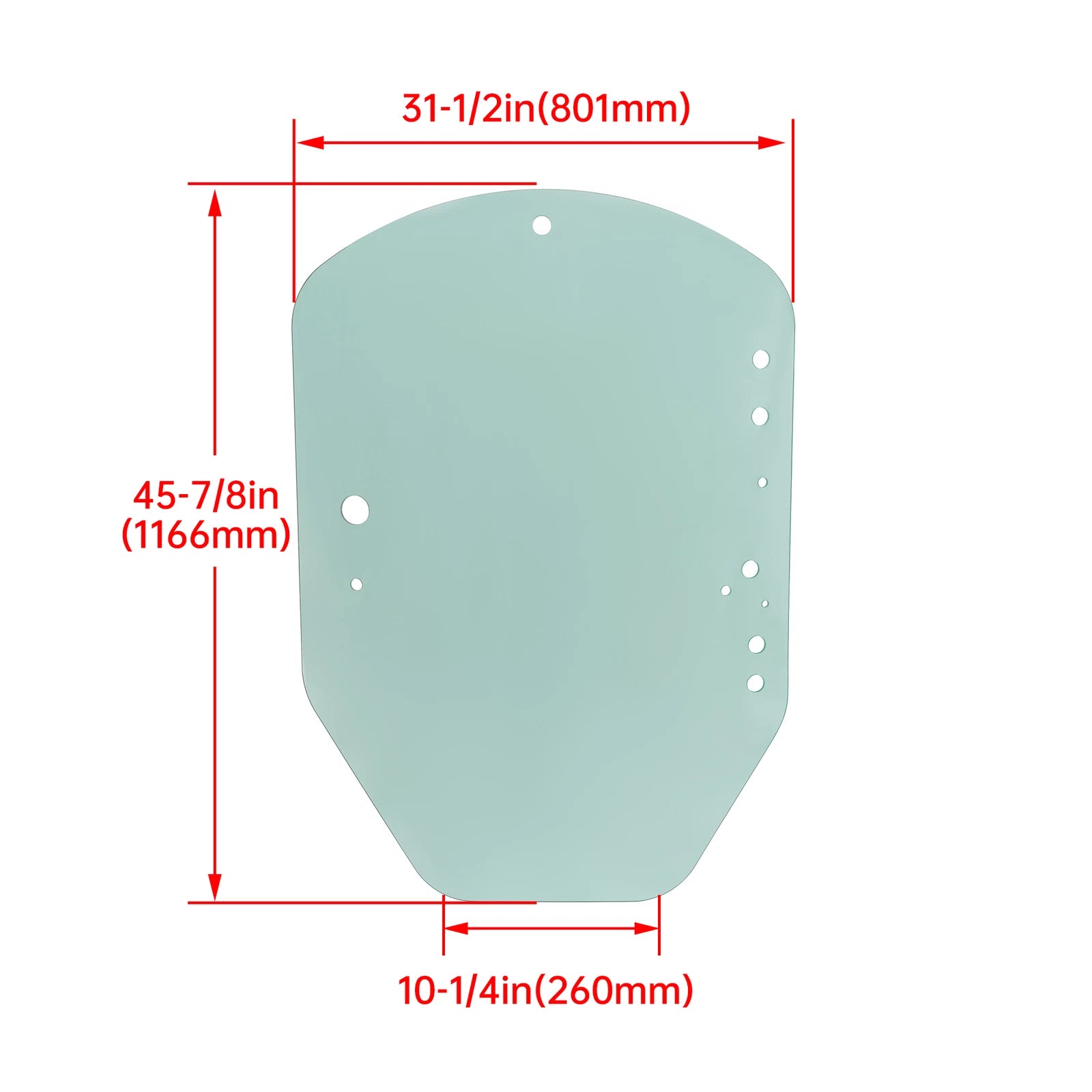 Clear Door Glass for John Deere Skid Steer & Track Loader (D & E Series)