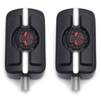2X Black Gear Skull Shift Pegs for Harley Touring Dyna