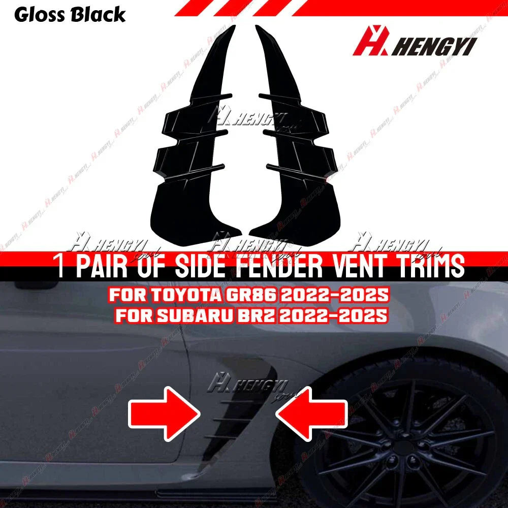 Fender Scoop Splitter Spoiler Trims Cover for Toyota GR86 / Subaru BRZ (22–25)