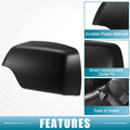 Pair Rearview Mirror Cover Cap for BMW X5 Black