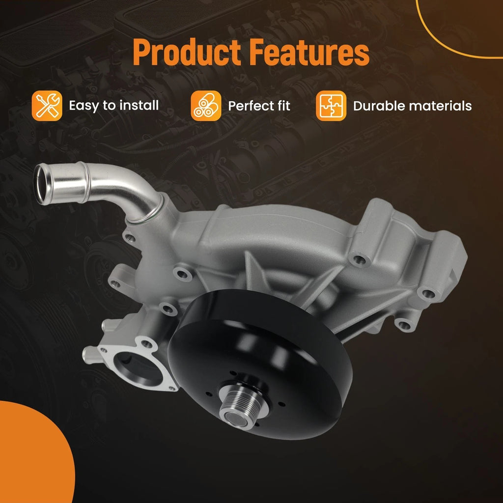 Water Pump for Chevrolet Silverado 1500, Avalanche, Sierra, GMC 1500, Yukon (2007–2014)