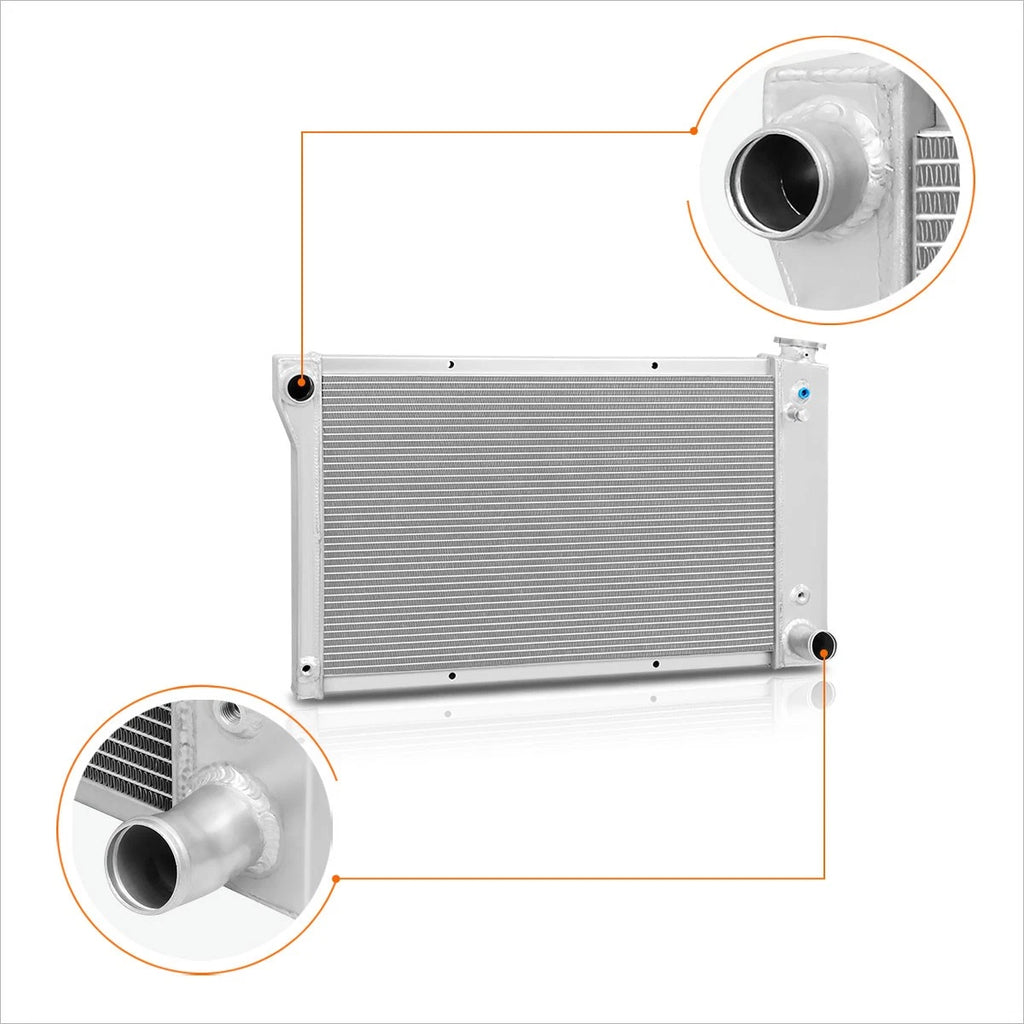 3-Row Full Aluminum Racing Radiator for Chevy/GMC C/K Pickup/Suburban (1967–1972)