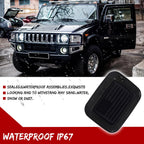 Smoke US Flag Switchback LED Front Bumper DRL Signal Lights for Hummer H2 (2003–2009)