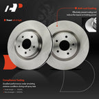 Front Disc Brake Rotors & Ceramic Pads for Nissan 350Z (2003–2008)