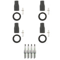 Set of 4 NGK G-Power Platinum Spark Plugs & Coil Boots for Kia Soul (2010–2019)