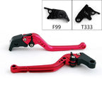 Long Brake Clutch Levers for Triumph Speed Triple 1050 (2011–2015) Daytona 675 R Red