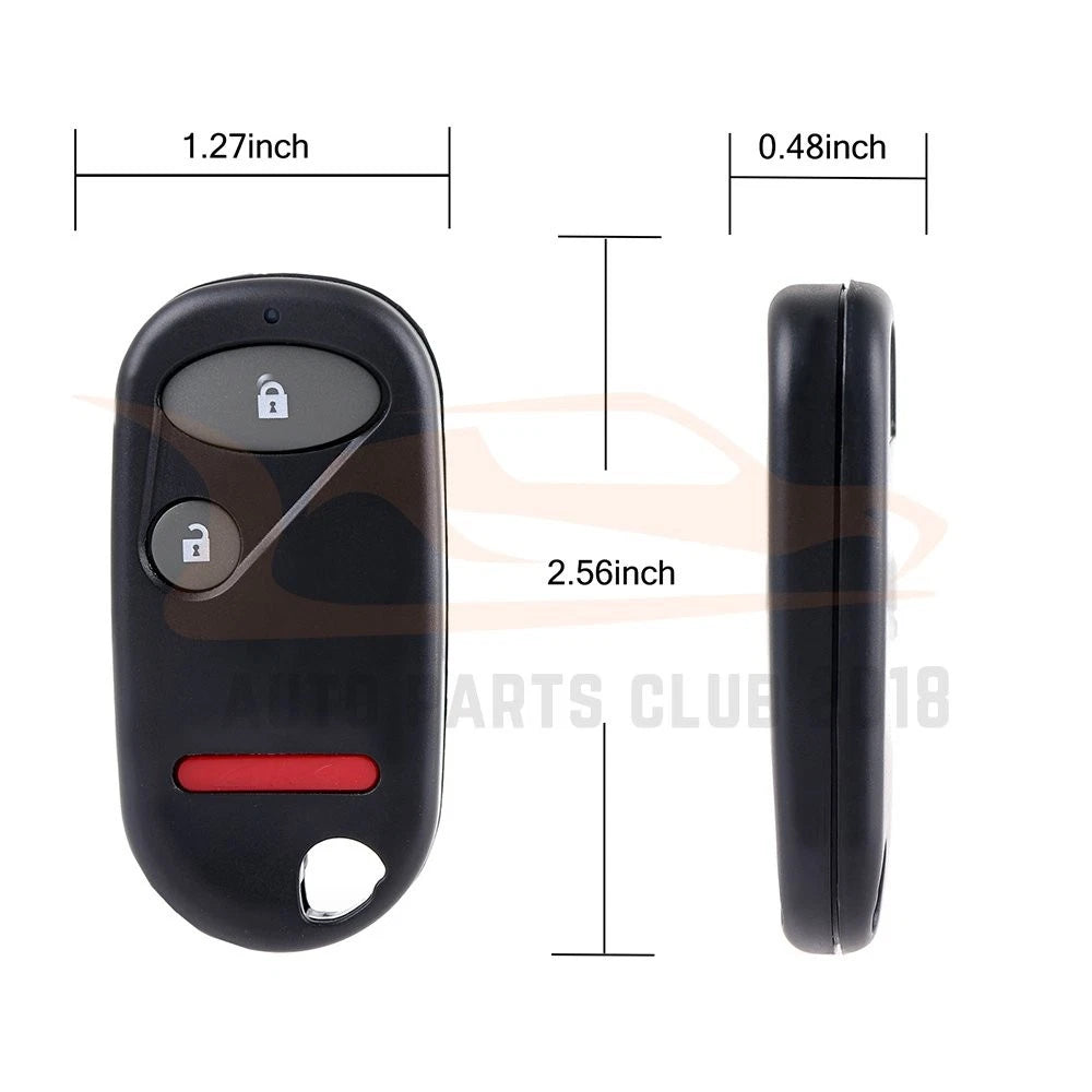Key Entry Remote Fob 3 Buttons for Honda Civic Pilot (2001–2005)