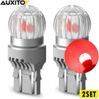 Set of 4 AUXITO T20 7443 7440 Red LED Brake Stop Tail Light Bulbs
