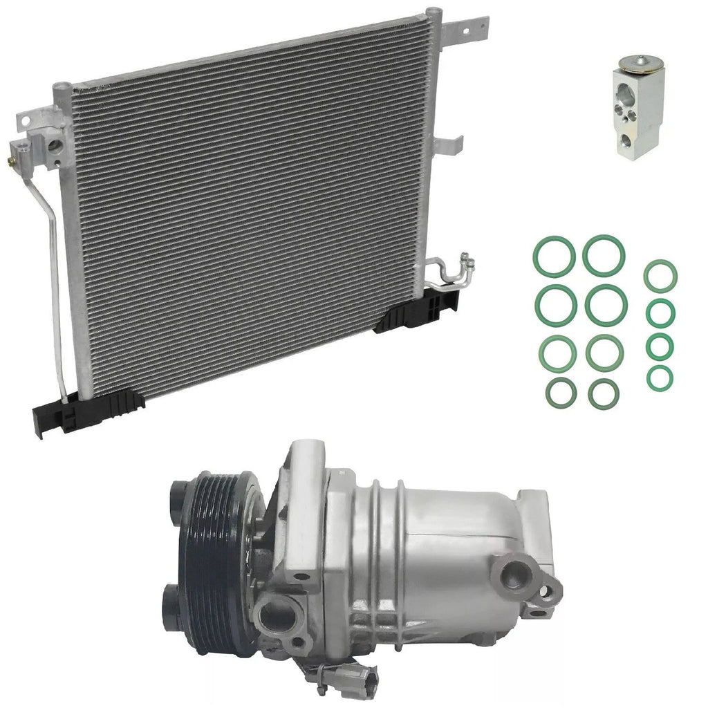 A/C Compressor Kit with Condenser for Nissan Versa 1.6L (2012–2015)
