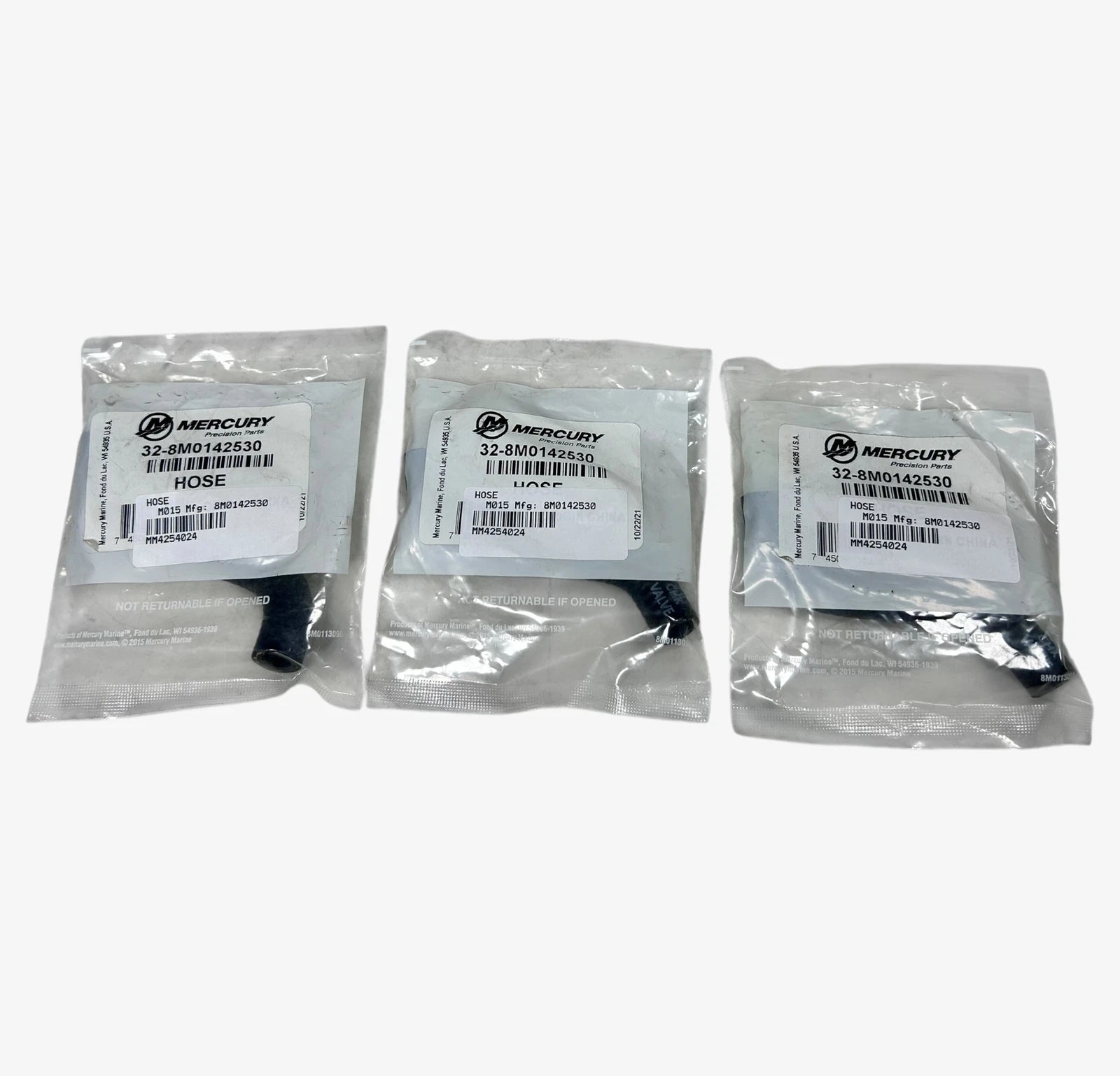 Set of 3 Marine Hoses for Mercury (OEM) 8M0142530