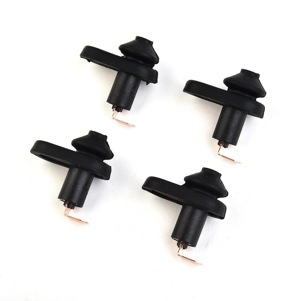 Set of 4 Door Courtesy Light Lamp Switch Buttons for Universal Vehicles